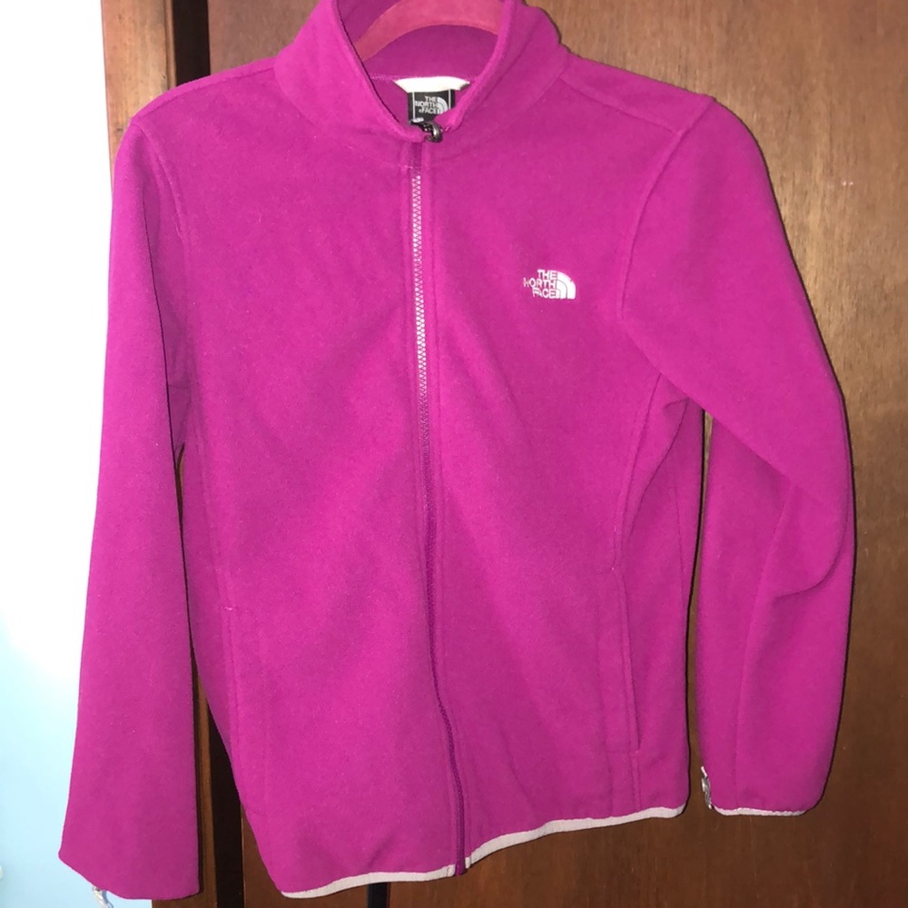 North face sweater burgundy